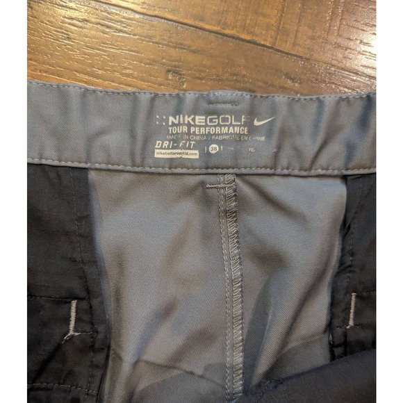 Nike Golf Tour Drifit Shorts Men Gray Size 38 - Picture 2 of 5